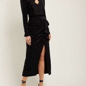 Self portrait lace diamante midi dress